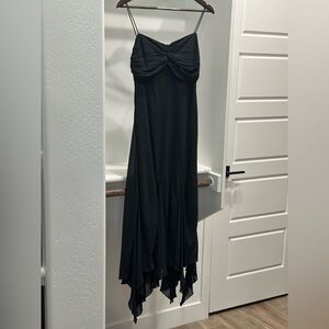 S.L. Fashions Elegant Black Evening Dress